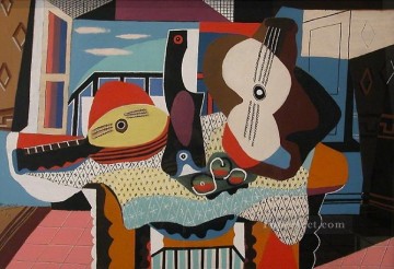  Cubismo Arte - Mandoline et guitare 1924 Cubismo